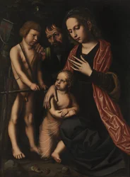 Die Heilige Familie und Johannes der Täufer